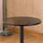 Modern Black Bar Table, Adjustable Height 26"-36", Metal Base And Round Top, 24" Diameter Sewing Craft Room Furniture