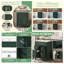 Meuble-lavabo de 24 po d'inspiration française avec lavabo en céramique, petite armoire avec 2 tiroirs à fermeture en douceur et tablette réglable, vert-1801993861