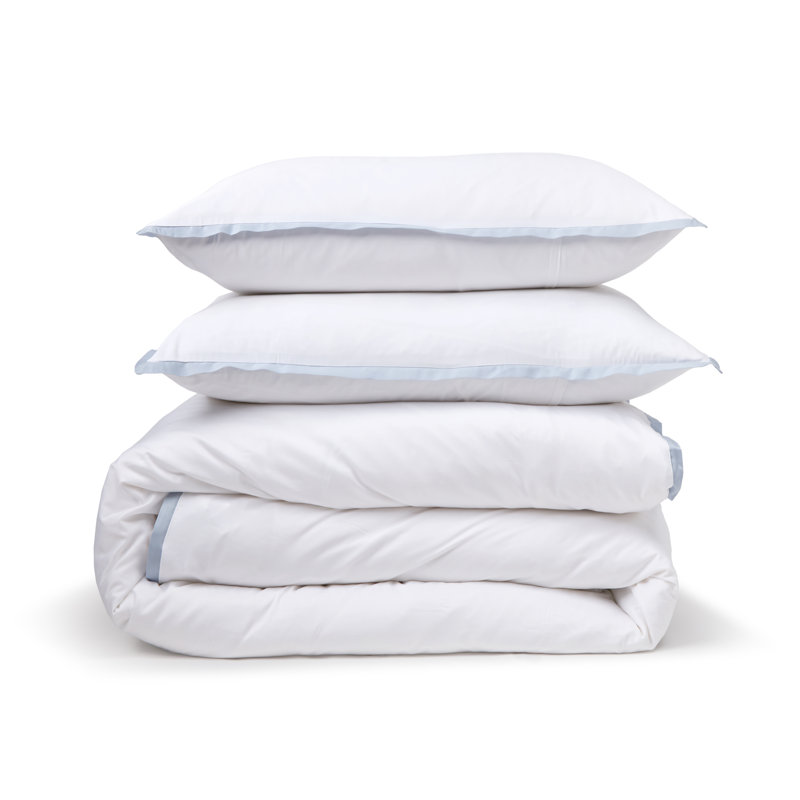 Langston Duvet Cover, French Blue, Queen Duvet Cover + 2 Standard Shams