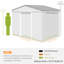 9 ft. W x 6 ft. D Galvanised Steel Reverse Apex Storage Shed