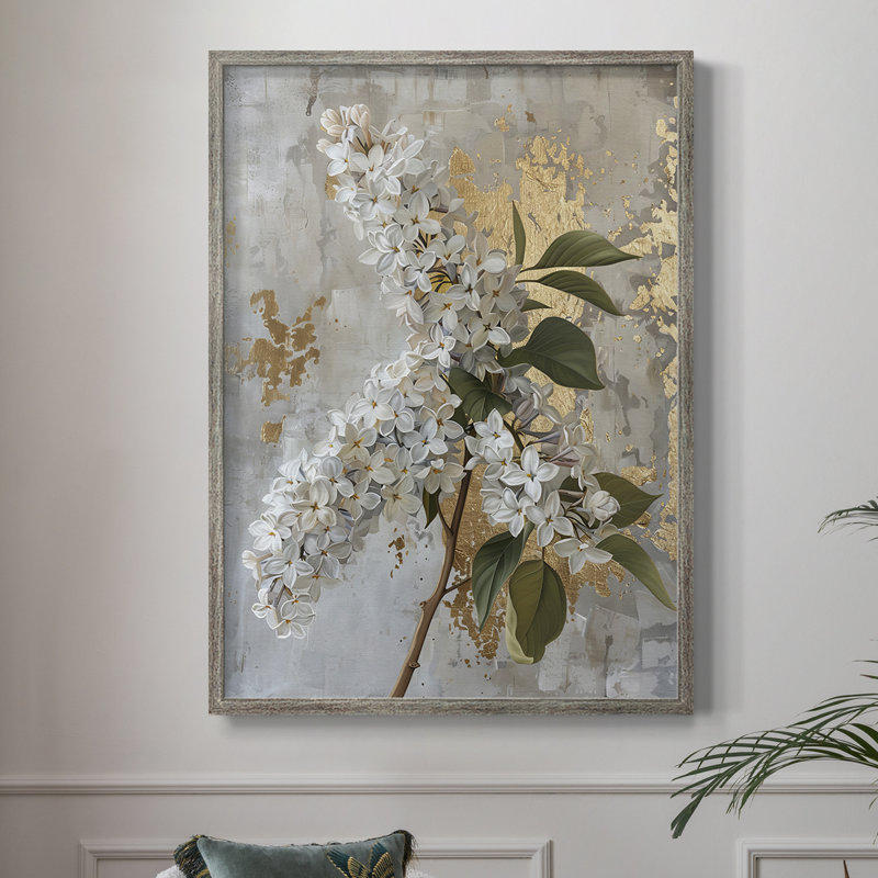 Reproduction encadrée FLORAL Series CCXLVII - bois massif, H 11 po x l 9 po