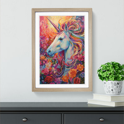 Unicorn Expressionism - Framed Print