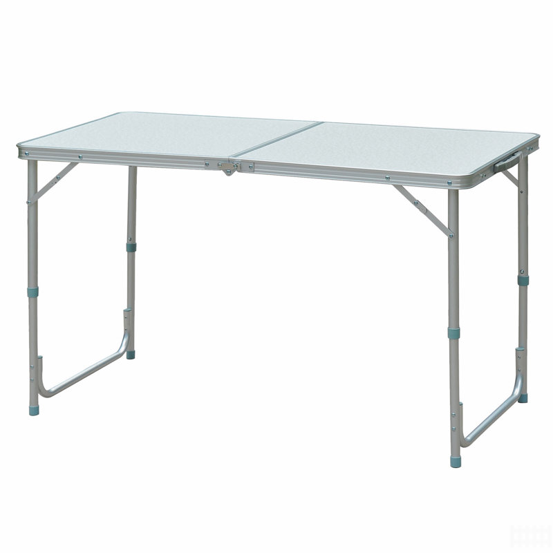 Table de camping pliante portative en aluminium facile à nettoyer