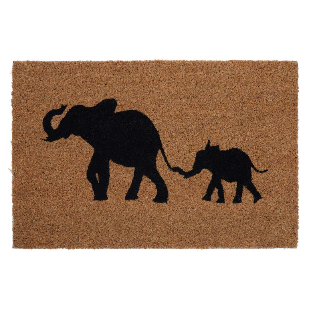 Brandwein Elephant & Baby Elephant Doormat