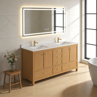 72" Bathroom Vanity with Storage
