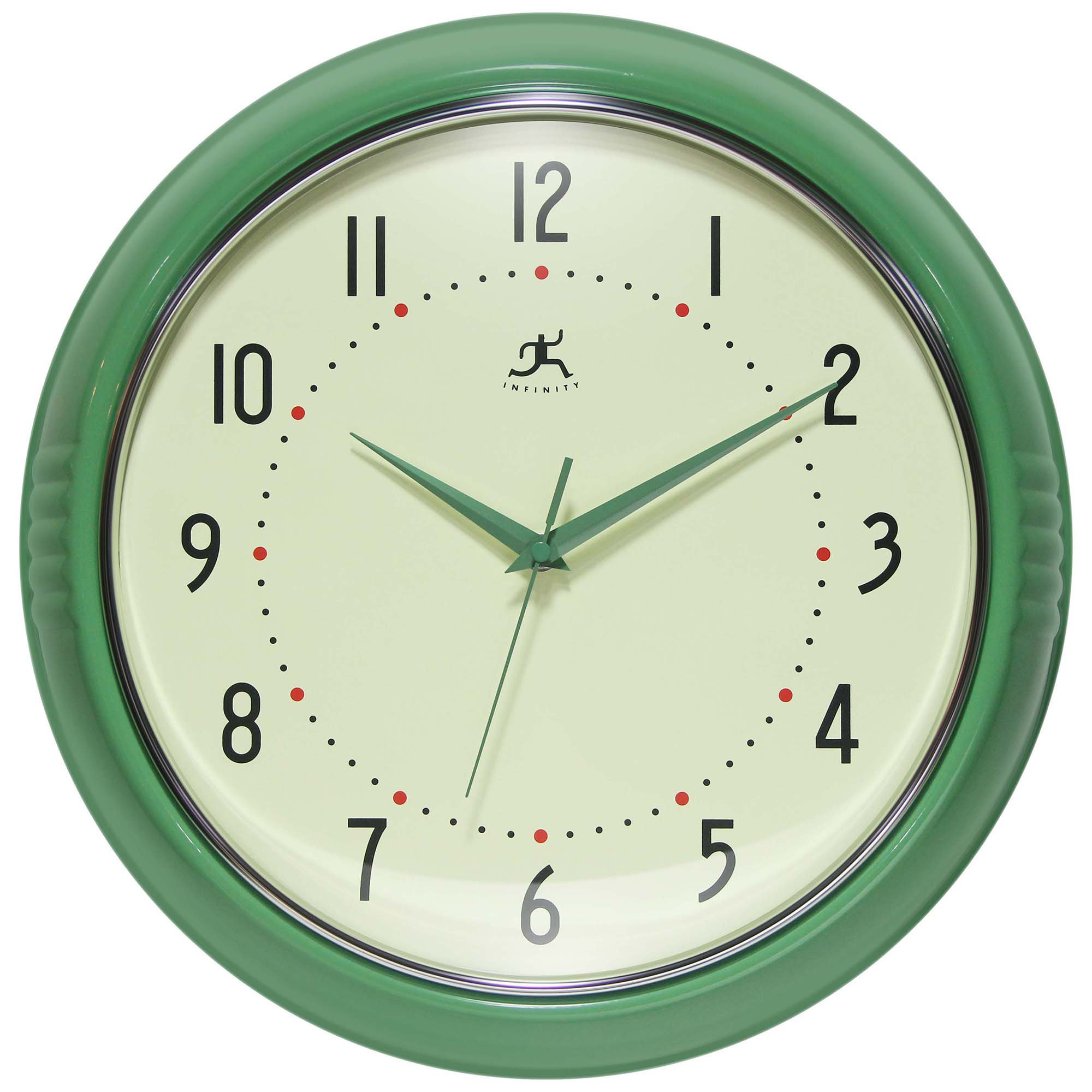 Desdra Metal Wall Clock, Large, Green
