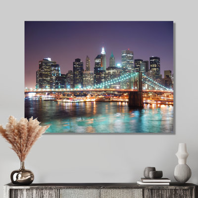Photographie de toile de gratte-ciel de paysage urbain de Manhattan - New York