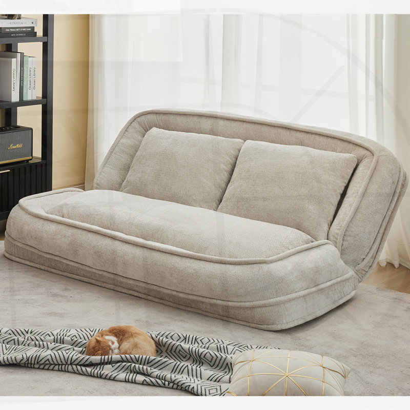 Lit convertible pour chien en couple, Beige