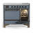 Majestic III Series 40 Inch Induction Range with 6 Induction Elements in Blue Grey (Burnished Trim)-124828854-124828868