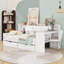 Lit de jour en bois avec armoires, bureau et tiroirs-876605289-876605294