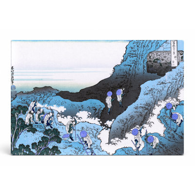 «Climbing on Fuji» (c.1835) - Paysage, art mural sur toile