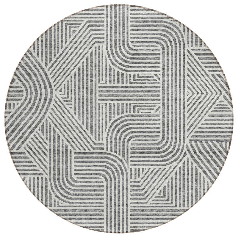  Maliana Area Rug, Round 8'