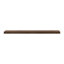 Alma 60" Maple Wood Floating Shelf - 2" Height - Umber Stain Finish