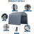 6X8ft Outdoor Storage Shed, Portable Carport With Roll-Up Ventilated Zipper Door And Windows, Heavy Duty Waterproof Tarp