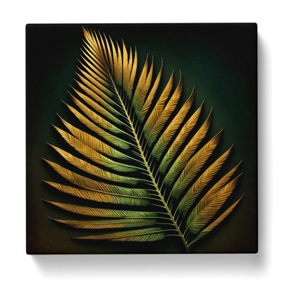 Palm Leaf - Wrapped Canvas