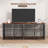 86.7" Double Dog Crate Furniture for 2 Large Dogs, Heavy Duty Wooden Dog Kennel with Removable Divider, XXL Dog Cage TV Stand End Table with 4 Doors, Double Locks for Each Door, Rustic Brown-2078404949