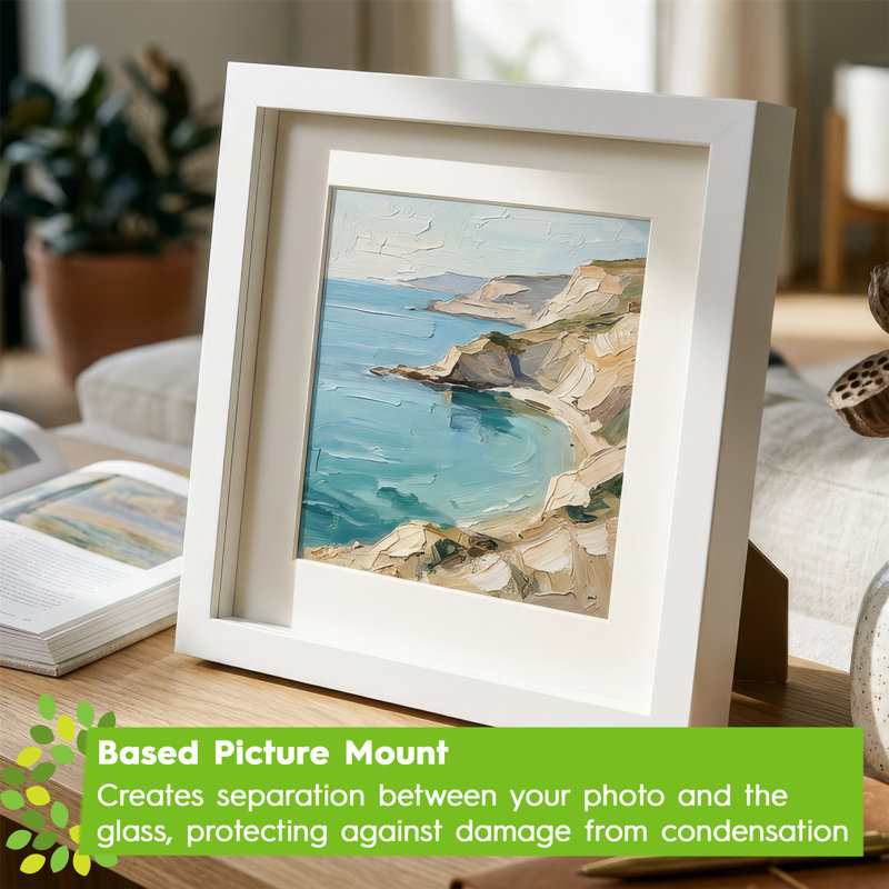 Nicola Spring - Picture Mount, 25cm H x 25cm W x 0.5cm D, Black