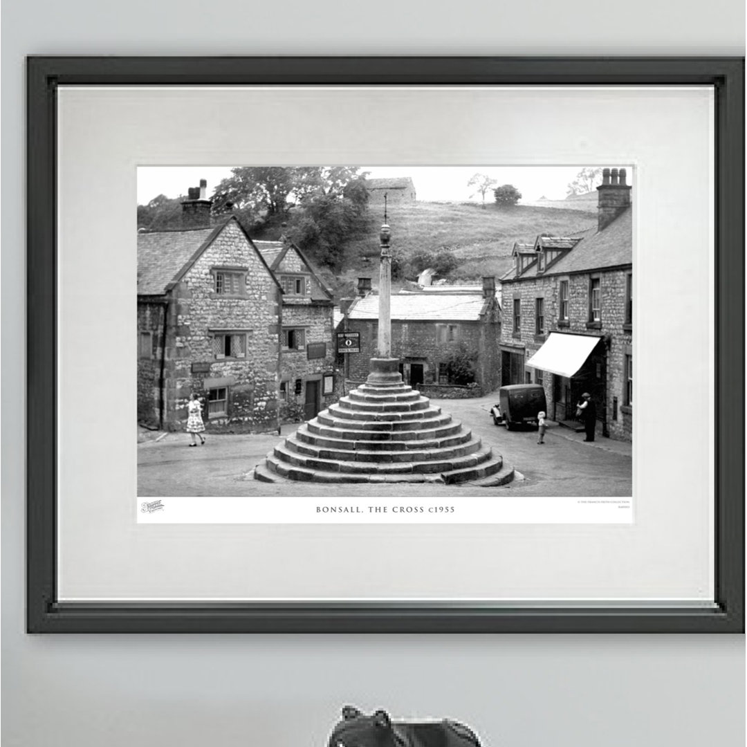 Bonsall, the Cross C1955' - Picture Frame Photograph Print on Paper