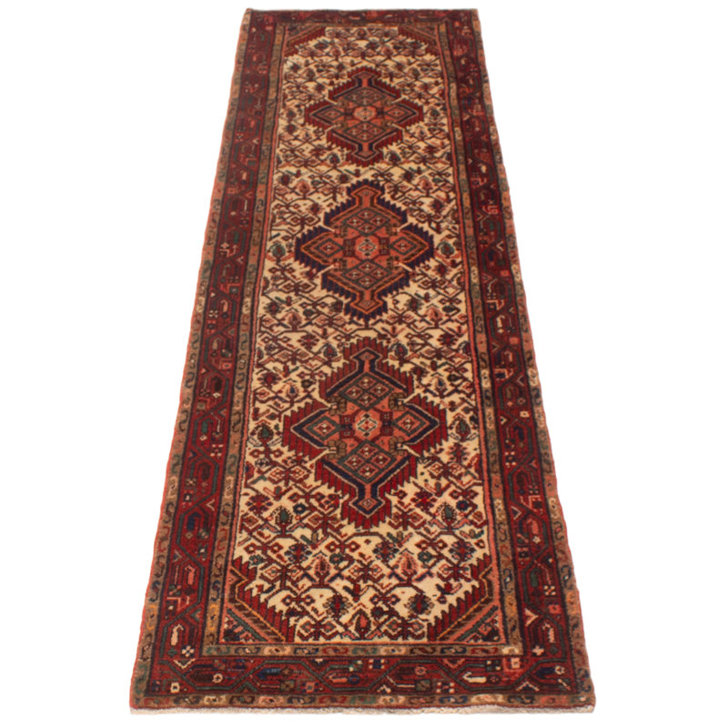 Tapis de couloir unique en laine 2 pi 7 po x 9 pi 6 po Demetro