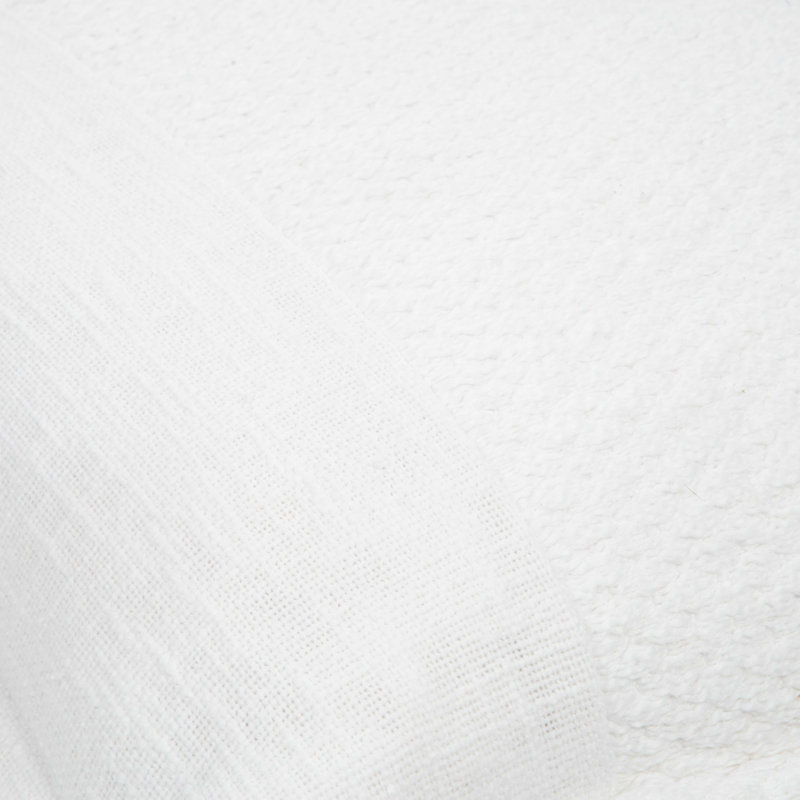 Colombe Flanged Cotton Throw Pillow, White
