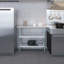 Table de travail en acier inoxydable avec deux tablettes-60901496