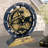Desk wooden Clock Round 10 inches with Real Moving Gears (Transformable into a Wall Clock - detachable base) Canada Collection-1049897951