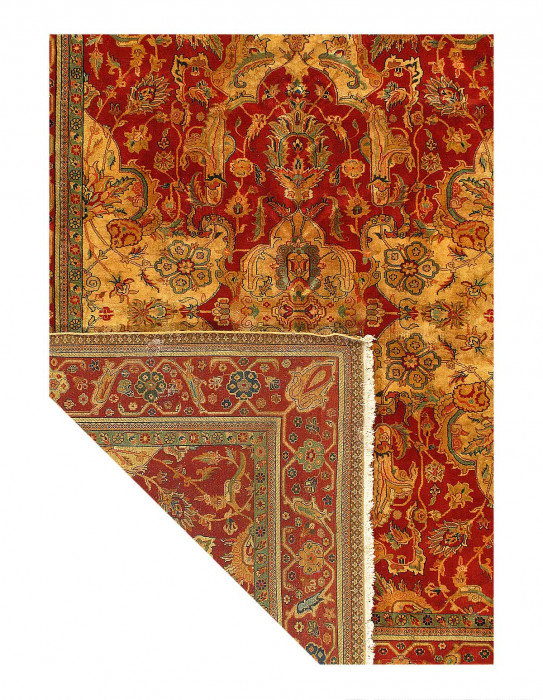 Rust Fine Hand Knotted Augra 7'4"x9'1"