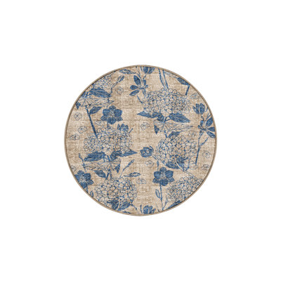 Adelane Washable Floral Indoor Rug