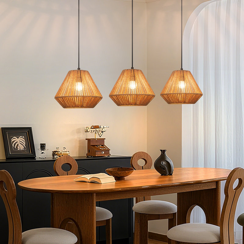 3 - Light Stainless Steel Caged Pendant
