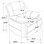 Fauteuil d'appoint rembourré brun foncé Worthington
