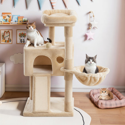 Altero Carpet 36'' H Cat Tree Platforms and Condos Included