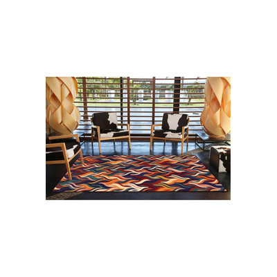 Tapis décoratif noué entrelacé lavable à la machine
