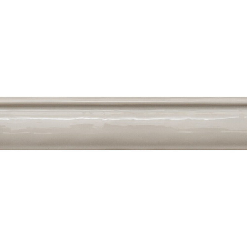 Tuile de rail de chaise en céramique brillante 2 po x 10 po Chelsea, Os