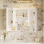 Armoire de salle de bain moderne avec 5 tablettes réglables