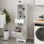 Armoire de trieur de linge inclinable à un compartiment et un tiroir