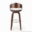 Tabouret en similicuir revêtu de tissu d'ameublement-115824169-115824171