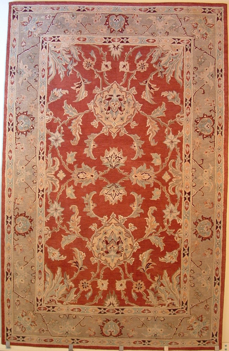 Continental Rug Company Uptown Oriental Handmade Tufted Wool Spice Area ...