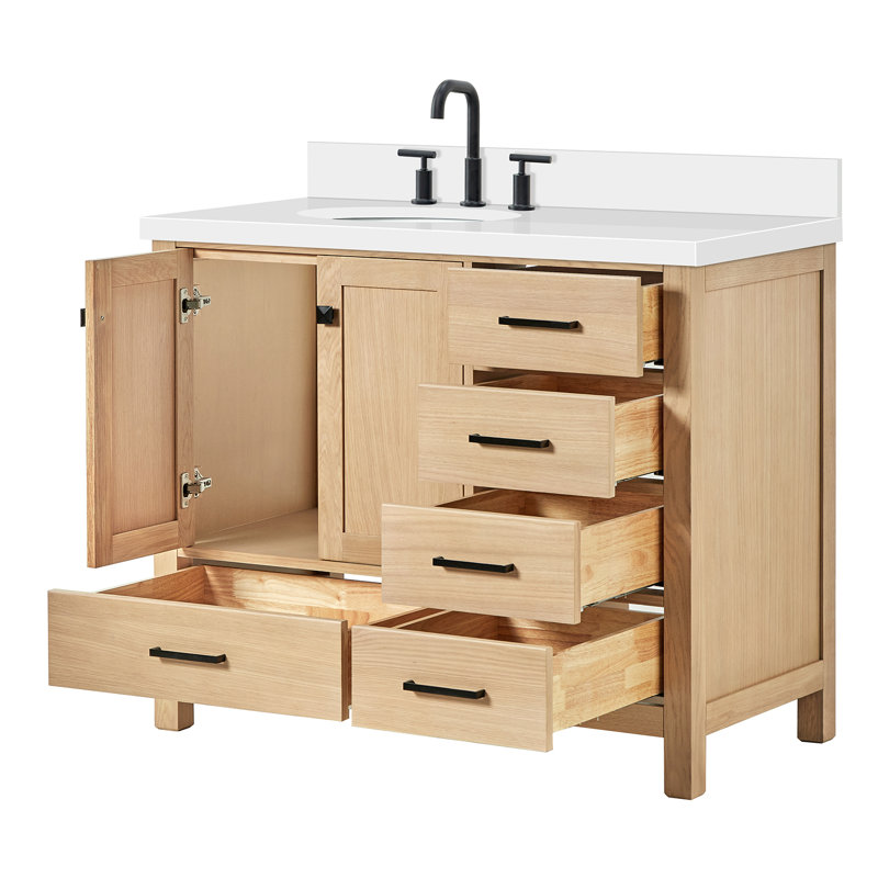 Ensemble de meuble-lavabo simple 43 po Cambridge, Chêne