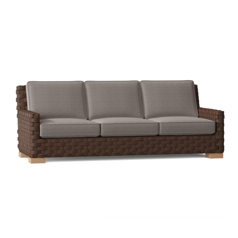 St. Barts Outdoor 3 - Seat Patio Sofa, Ash 4110, St. Barts Hemp