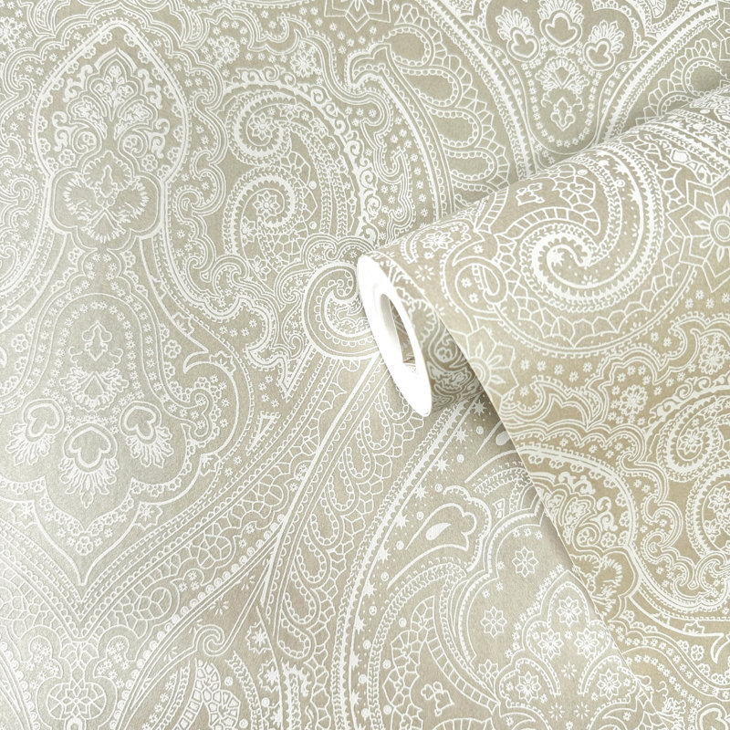 Zen 1000cm x 57cm Wallpaper Roll, Cream