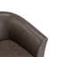Fauteuil demi-tonneau pivotant en similicuir-664824323