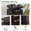 49.8cm W Manufactured Wood Bedside Table-127986173