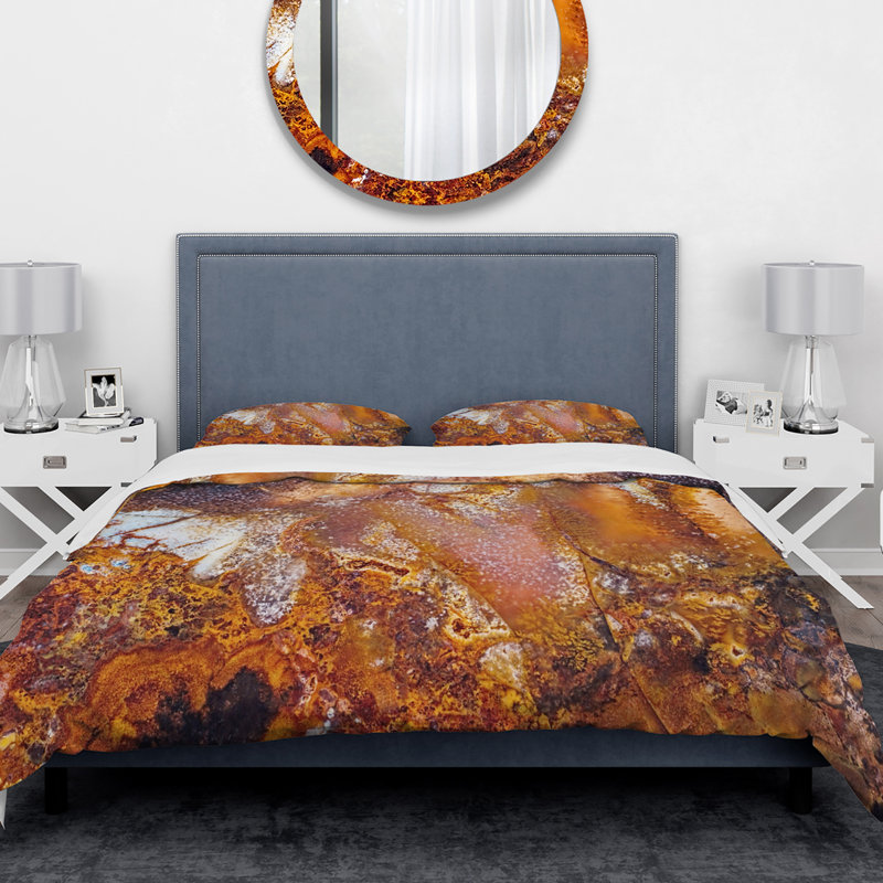 Modern & Contemporary Abstract Duvet Cover, Queen Duvet Cover + 2 Shams