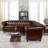 Faraaz Upholstered Faux Leather Chesterfield Sectional-198618779