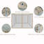 Filet de remplacement à 4 côtés pour abri de jardin 10 pi x 10 pi, filet beige avec fermetures à glissière, taille 116,5 po x 81,1 po, entrée et sortie faciles côté W, P, H, sécurisées par des anneaux de fixation à deux sangles de fixation