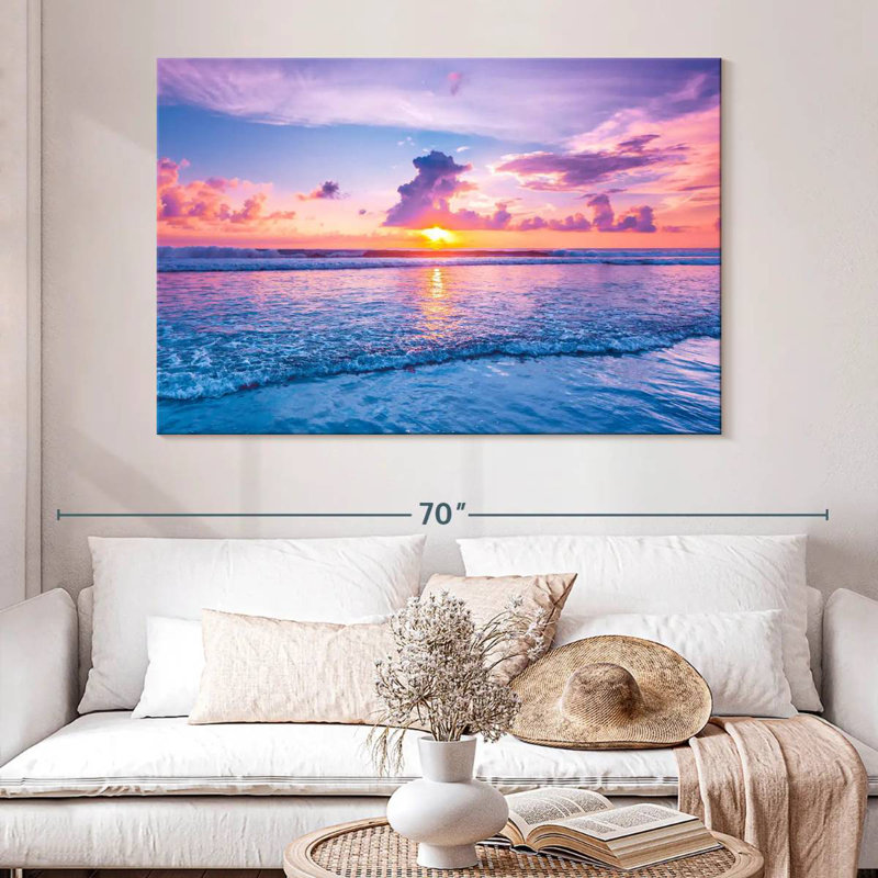 Coucher de soleil Gillard Seminyak, H 34 po x l 51 po