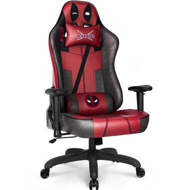 NEO CHAIR Office Chair Computer Desk Chair Gaming - Ergonomic High Back  Cushion Lumbar Support with Wheels Comfortable Black Leather Racing Seat