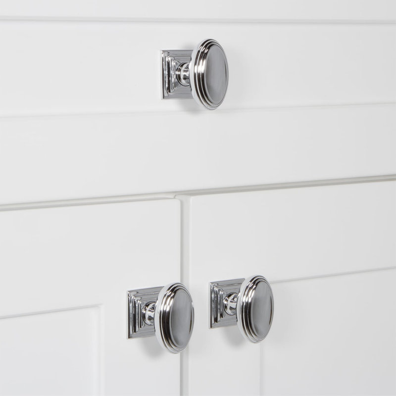 Poignée d'armoire Anneau, Chrome brillant