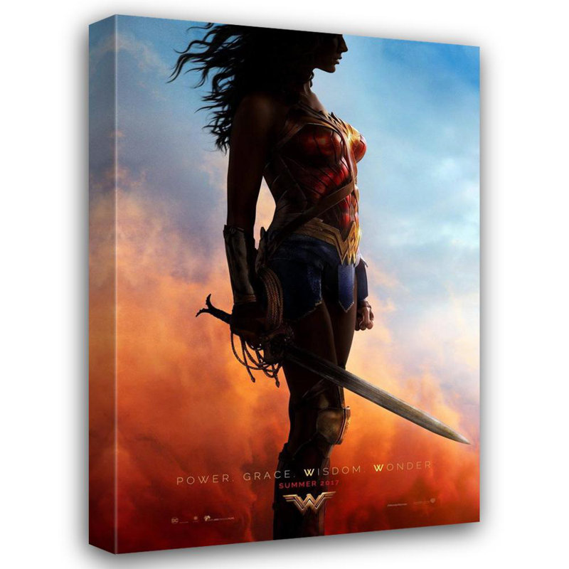Wonder Woman, 24" H x 16" W