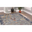 Tapis oriental en laine noué à la main gris / bleu / jaune Hillard-113692636